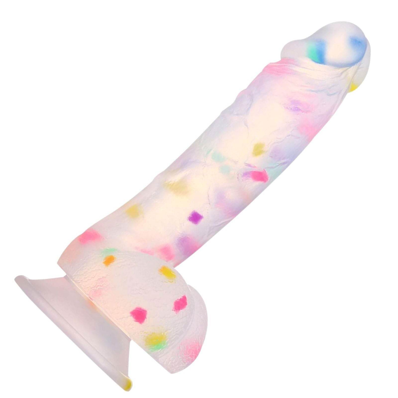Confetti Dildo Glow In Dark - NIROBI