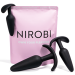 Anal Training Kit – Beginner Butt Plug Training Set (3 Silicone Sizes)