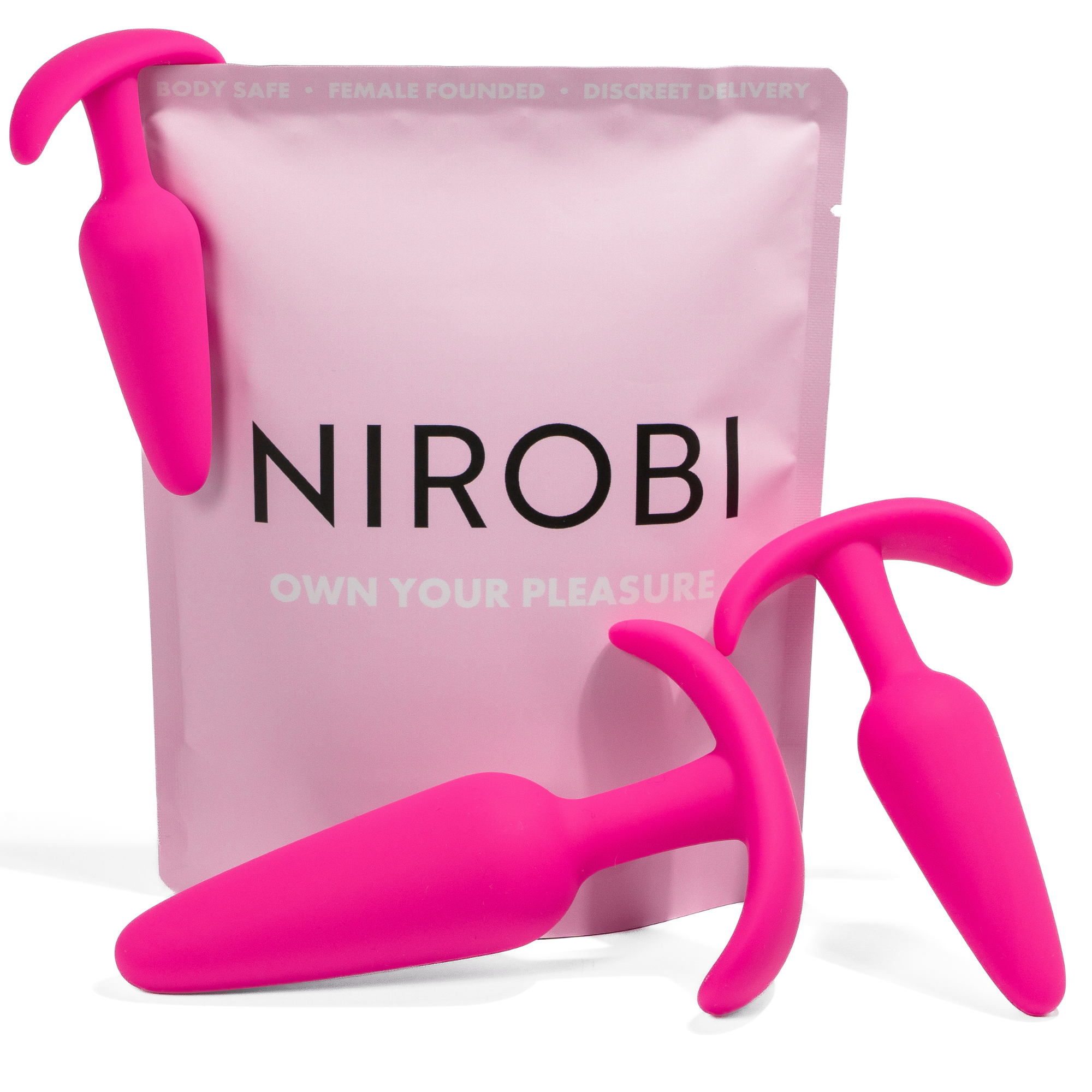 Anal Training Kit – Beginner Butt Plug Training Set (3 Silicone Sizes)