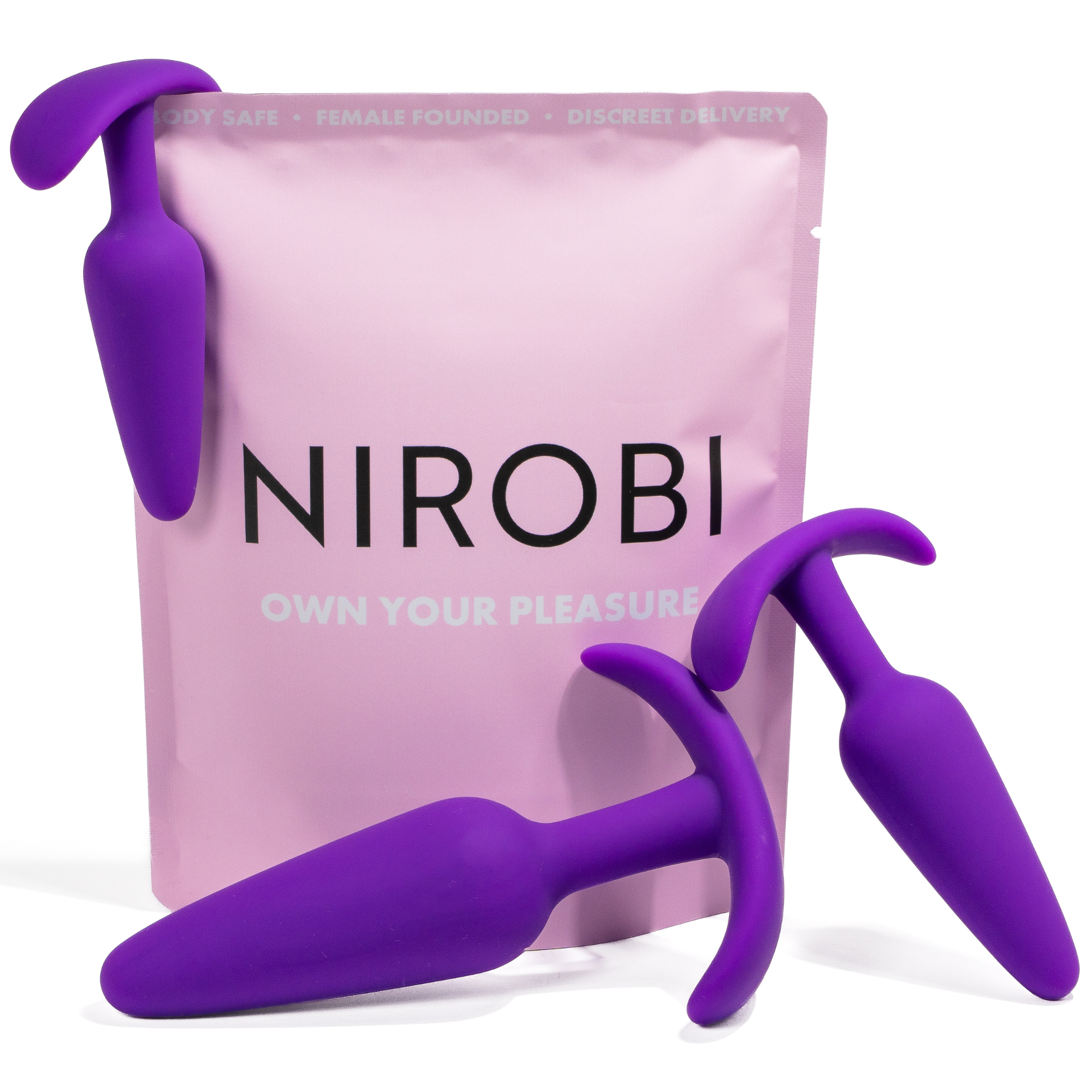 Anal Training Kit – Beginner Butt Plug Training Set (3 Silicone Sizes)